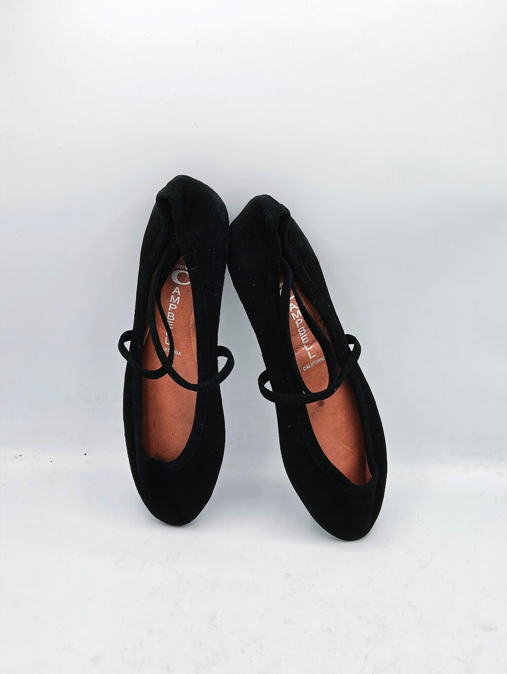 Jeffrey Campbell XSTER Black Suede Ballet Flats Cross Strap Mary Jane Womens 7.5 - Picture 6 of 16